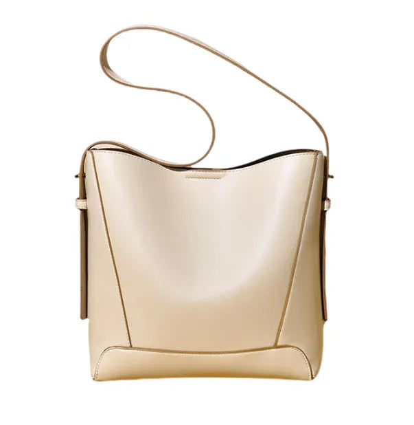 Durable PU Crossbody Bucket Bag