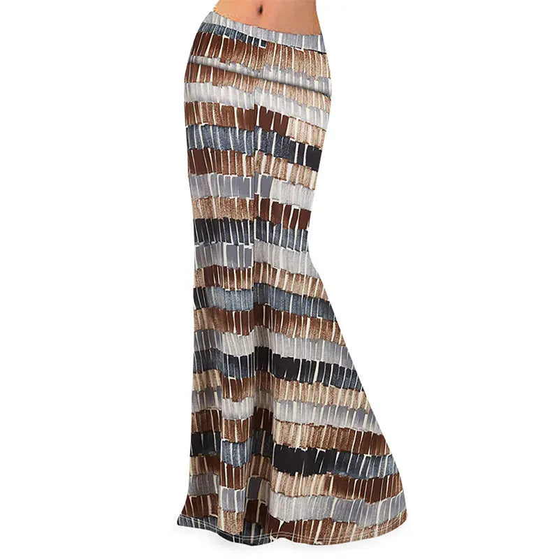 High Waist Floral Maxi Skirt
