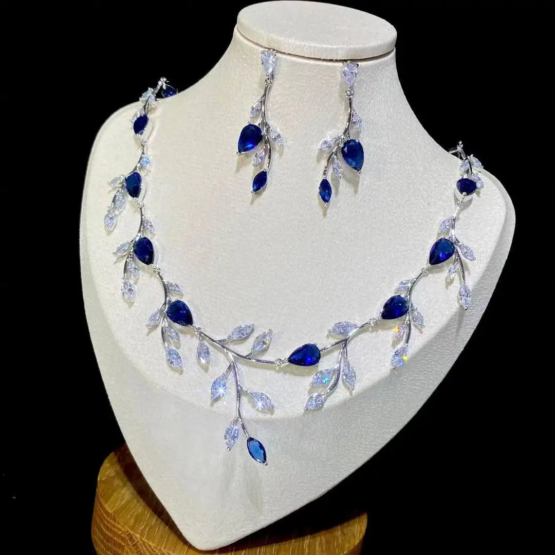 Water Drop Vine Zirconia Set