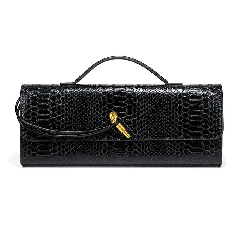 2025 Women's New Waterproof Evening Shoulder Bag with Lock Strap and Two Handles/Closures for Beach Use and Christmas Fashion