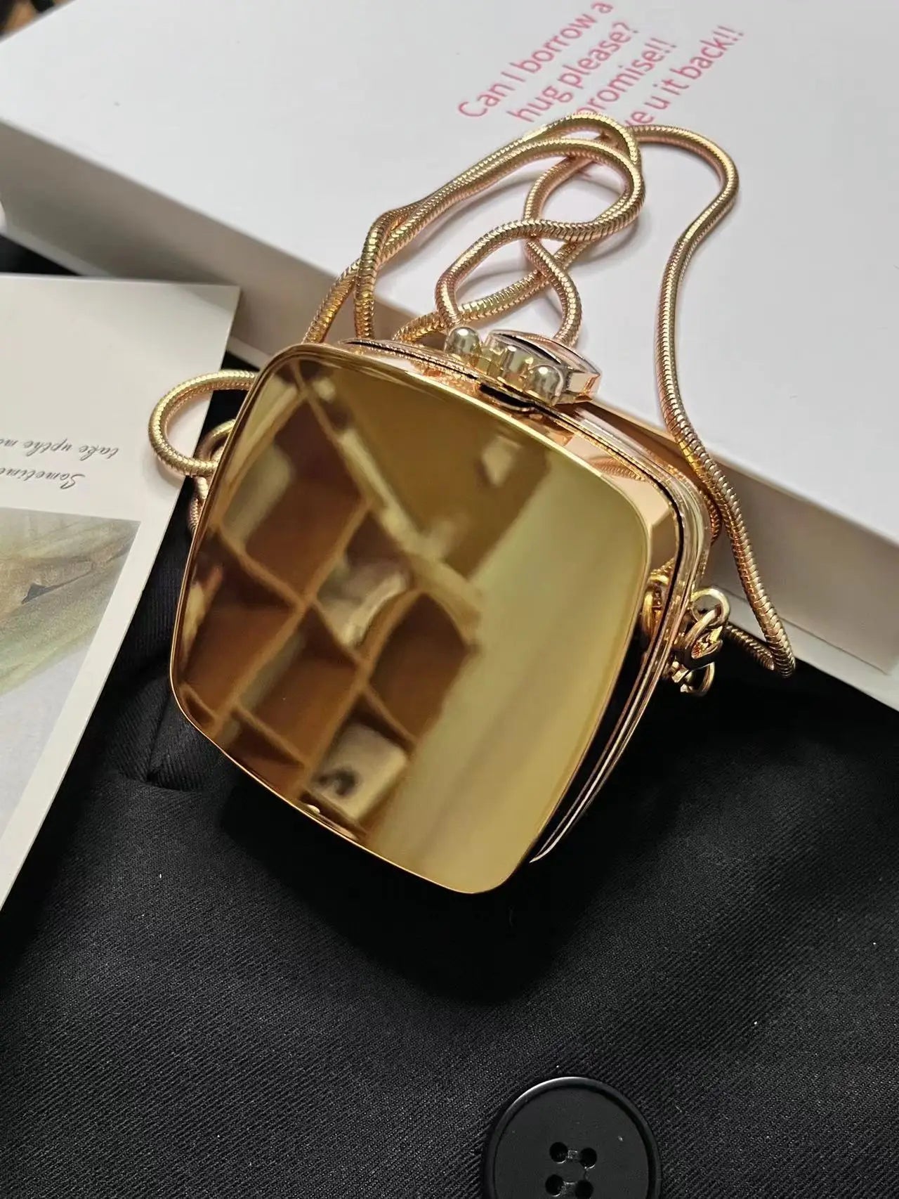 Hot Sale Acrylic Mini Clutch Purse Woman Lipstick Coin Wallets and Bags Cross Chain Shoulder Fashion Party Bags for Women