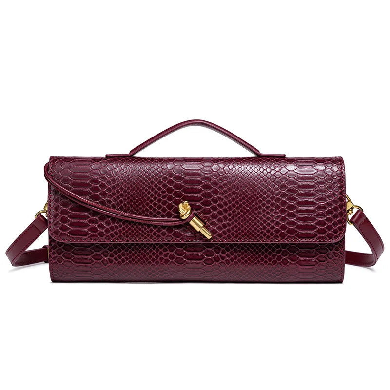 2025 Women's New Waterproof Evening Shoulder Bag with Lock Strap and Two Handles/Closures for Beach Use and Christmas Fashion