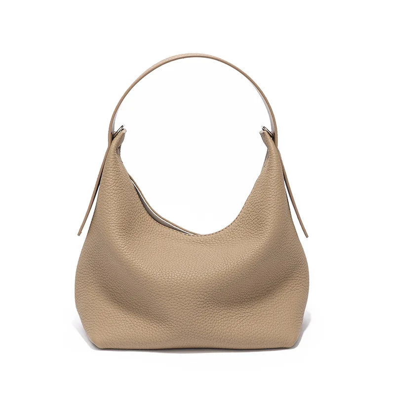 2025 New High-end Vintage Lichee Pattern Genuine Leather Messenger Bag for Women High Quality Casual Women's Handbags