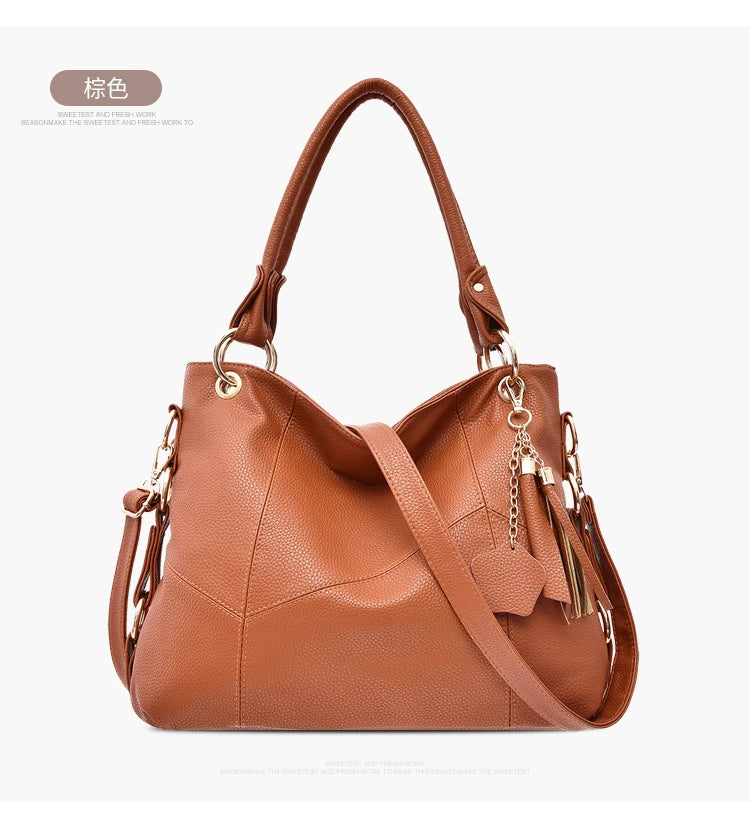 2025 High Quality Girls' Casual Tote 2- Piece Bag Color-Matching Design Large Capacity Rich Colors Sacs Main