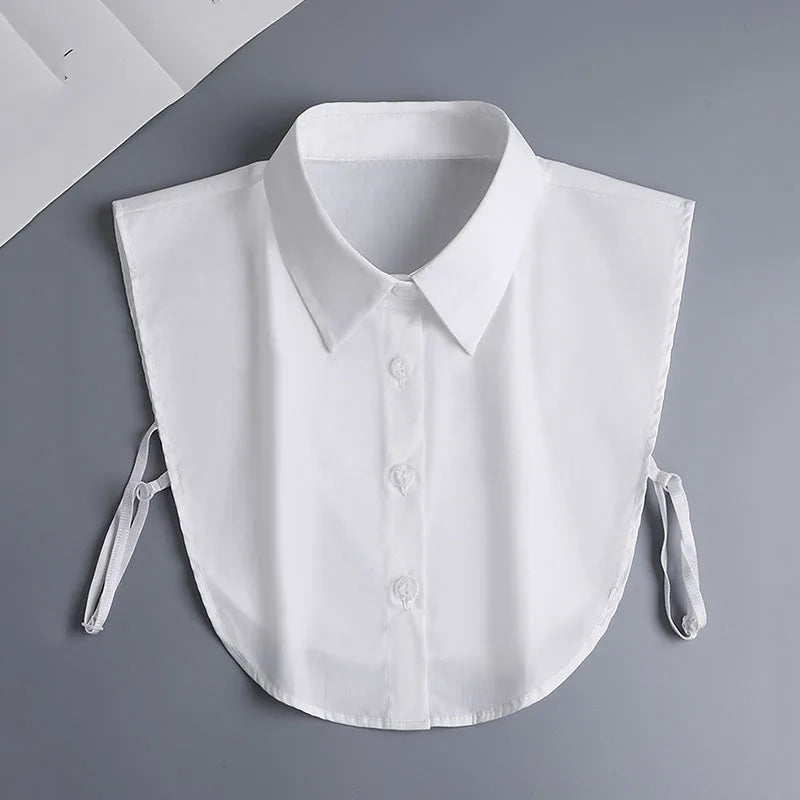 White Fake Collar Shirt Women Shawl Detachable Shirt Collar Lace False Collar Lapel Blouse Women Clothes Accessories Faux Col