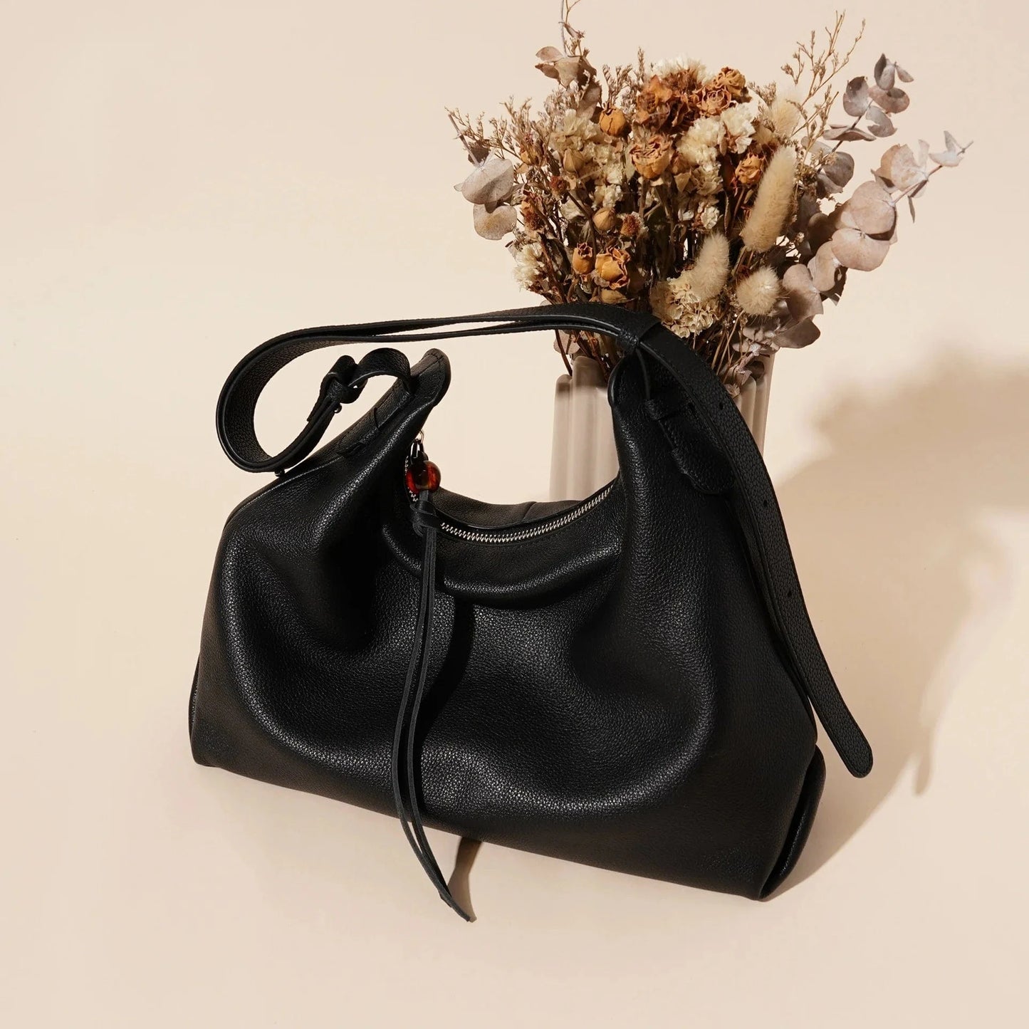 High-End Women's Cowhide Leather Cross-Body Casual Bag Large-Capacity Genuine Leather Waterproof Shoulder Bag for Ladies