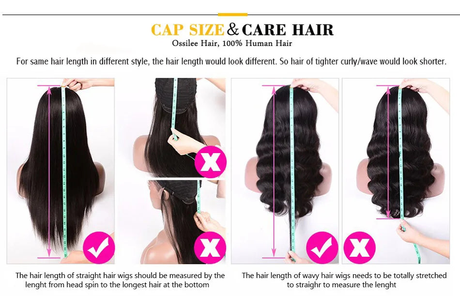Pre Cut Lace Wig Human Hair Ready to Wear Transparent 13x4/13x6 Lace Front Human Hair Pre Plucked Pre Cut 5X5 Lace Closure Wig