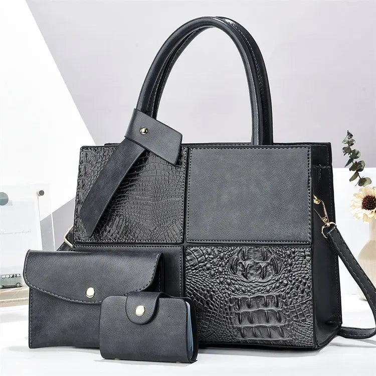 2025 Bag for Women Three Pieces Set Fashion Ladies Handbag Shoulder Large Capacity Bag for Business Versatile Casual Handbag