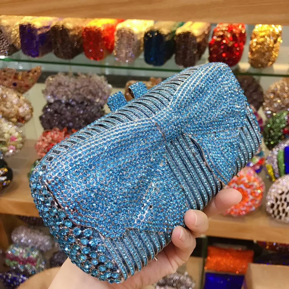 Women silver/gold/black/grey Crystal Diamond party/wedding/cocktail/prom/nightclub evening bags clutch purse wallet bag handbag