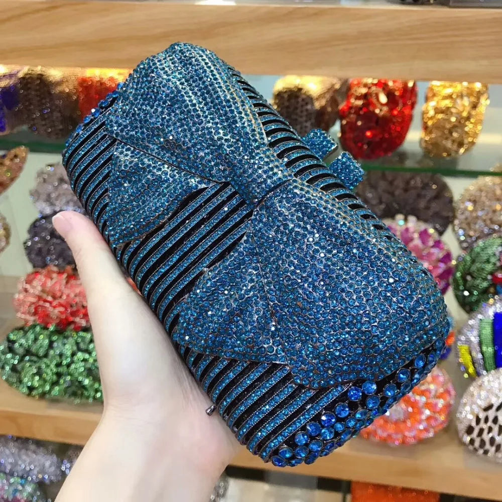 Women silver/gold/black/grey Crystal Diamond party/wedding/cocktail/prom/nightclub evening bags clutch purse wallet bag handbag