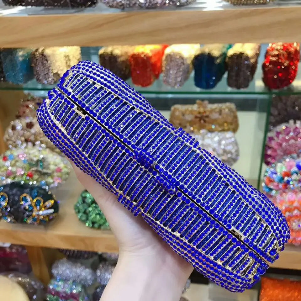 Women silver/gold/black/grey Crystal Diamond party/wedding/cocktail/prom/nightclub evening bags clutch purse wallet bag handbag
