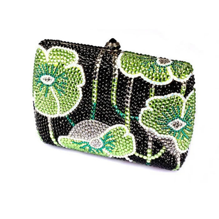 Luxury Rhinestone Women Evening Clutch Bags Flower Fashion PLAIN Clutches Rhinestone Crystal Clutch Bag for Female Hangbag bag