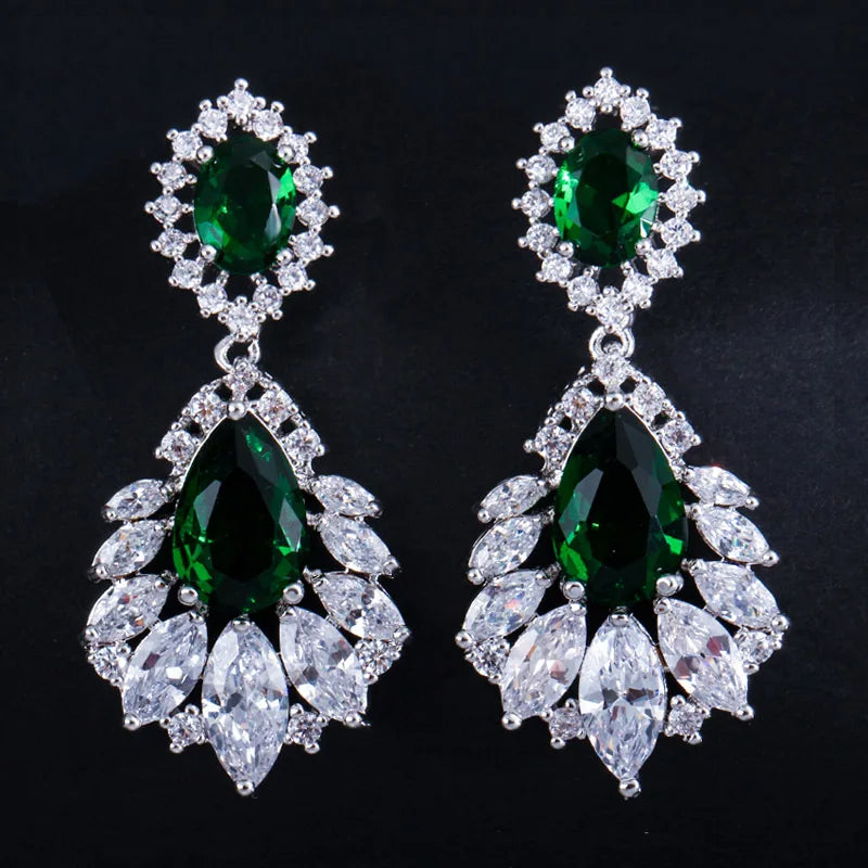 Elegant Cubic Zirconia Chandelier Drop Earrings for Women