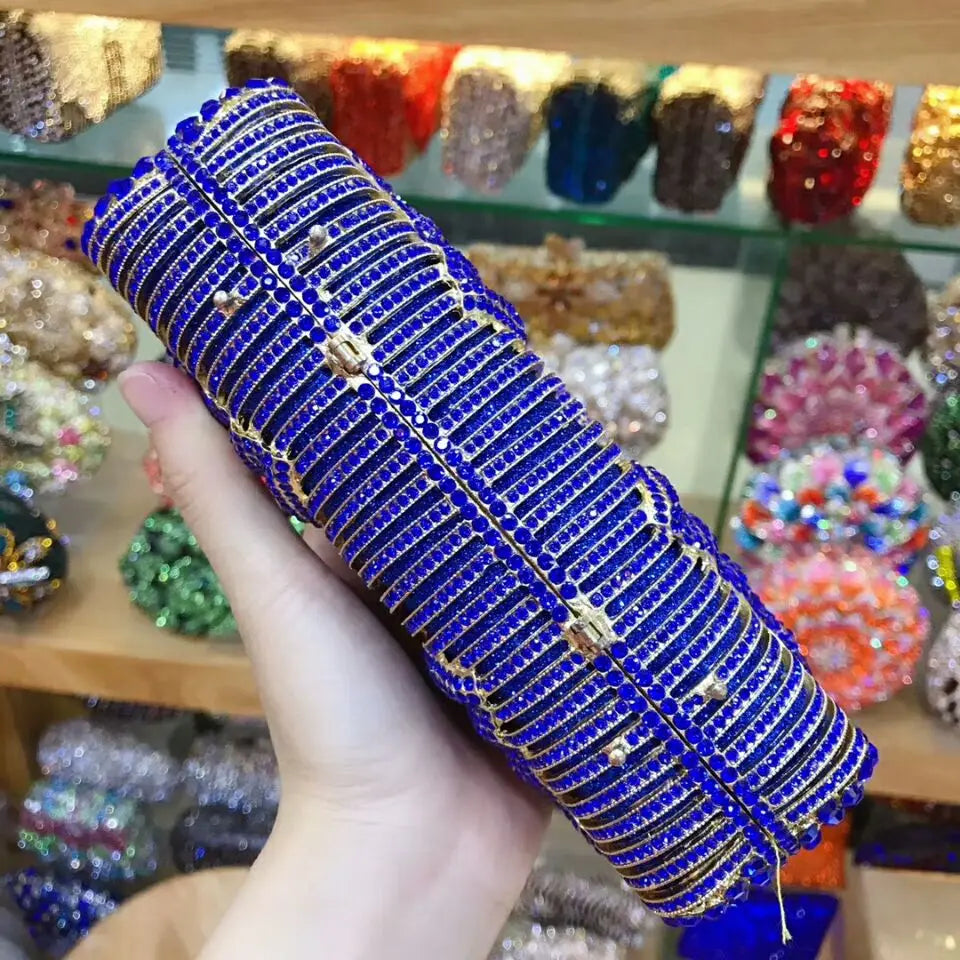 Women silver/gold/black/grey Crystal Diamond party/wedding/cocktail/prom/nightclub evening bags clutch purse wallet bag handbag