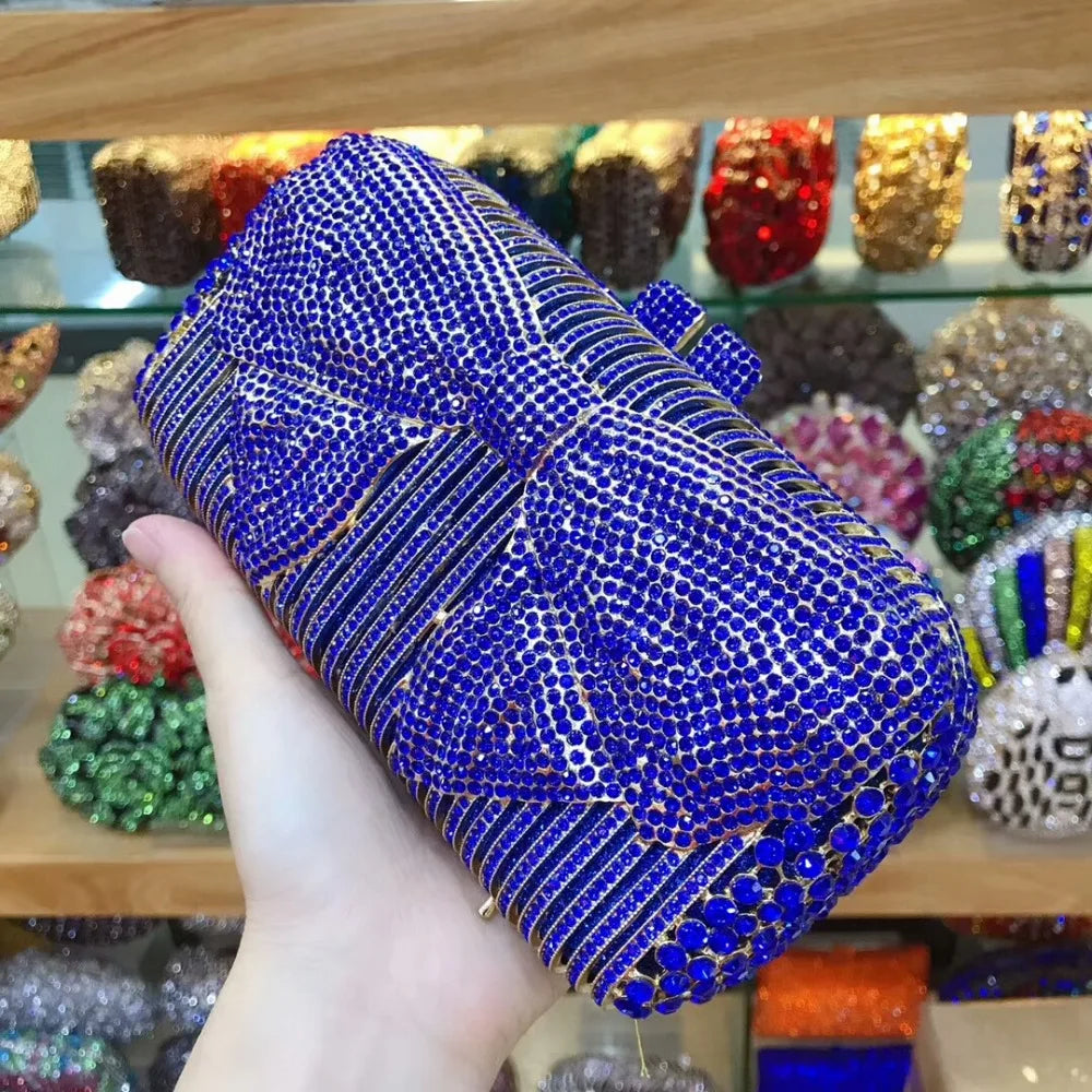 Women silver/gold/black/grey Crystal Diamond party/wedding/cocktail/prom/nightclub evening bags clutch purse wallet bag handbag