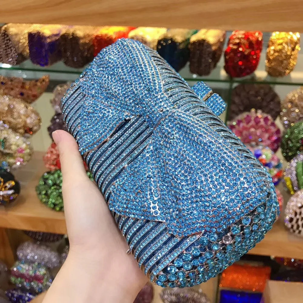Women silver/gold/black/grey Crystal Diamond party/wedding/cocktail/prom/nightclub evening bags clutch purse wallet bag handbag