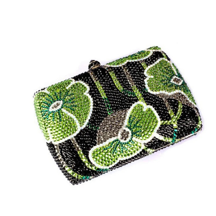 Luxury Rhinestone Women Evening Clutch Bags Flower Fashion PLAIN Clutches Rhinestone Crystal Clutch Bag for Female Hangbag bag