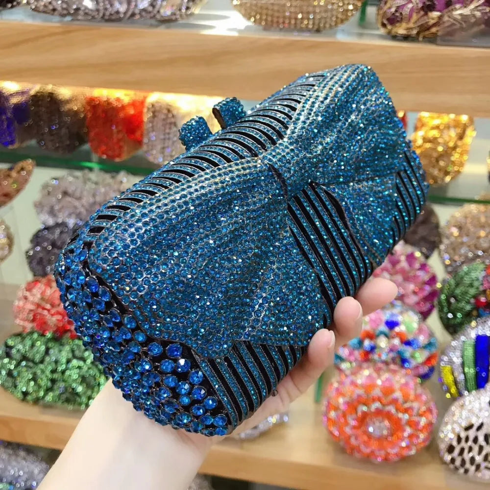 Women silver/gold/black/grey Crystal Diamond party/wedding/cocktail/prom/nightclub evening bags clutch purse wallet bag handbag