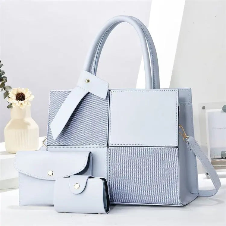 New Three Piece Set High Capacity Women's Bags Fashion Daily Use Casual with Zipper Handbag