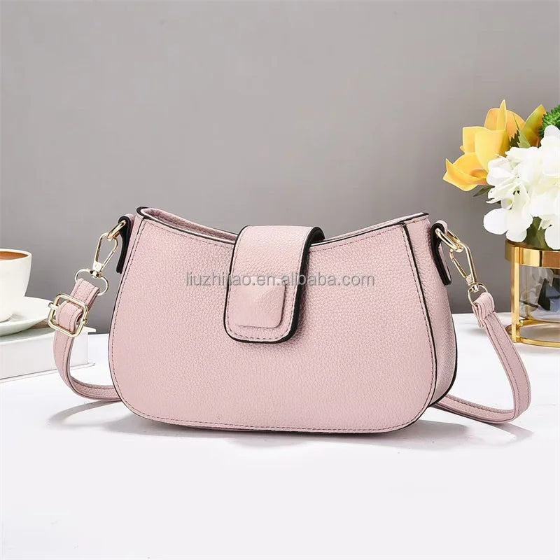 2025 Spring Single Shoulder New Women's Trendy Fashion Minimalist Trendy Slanted Underarm Shoulder Bag