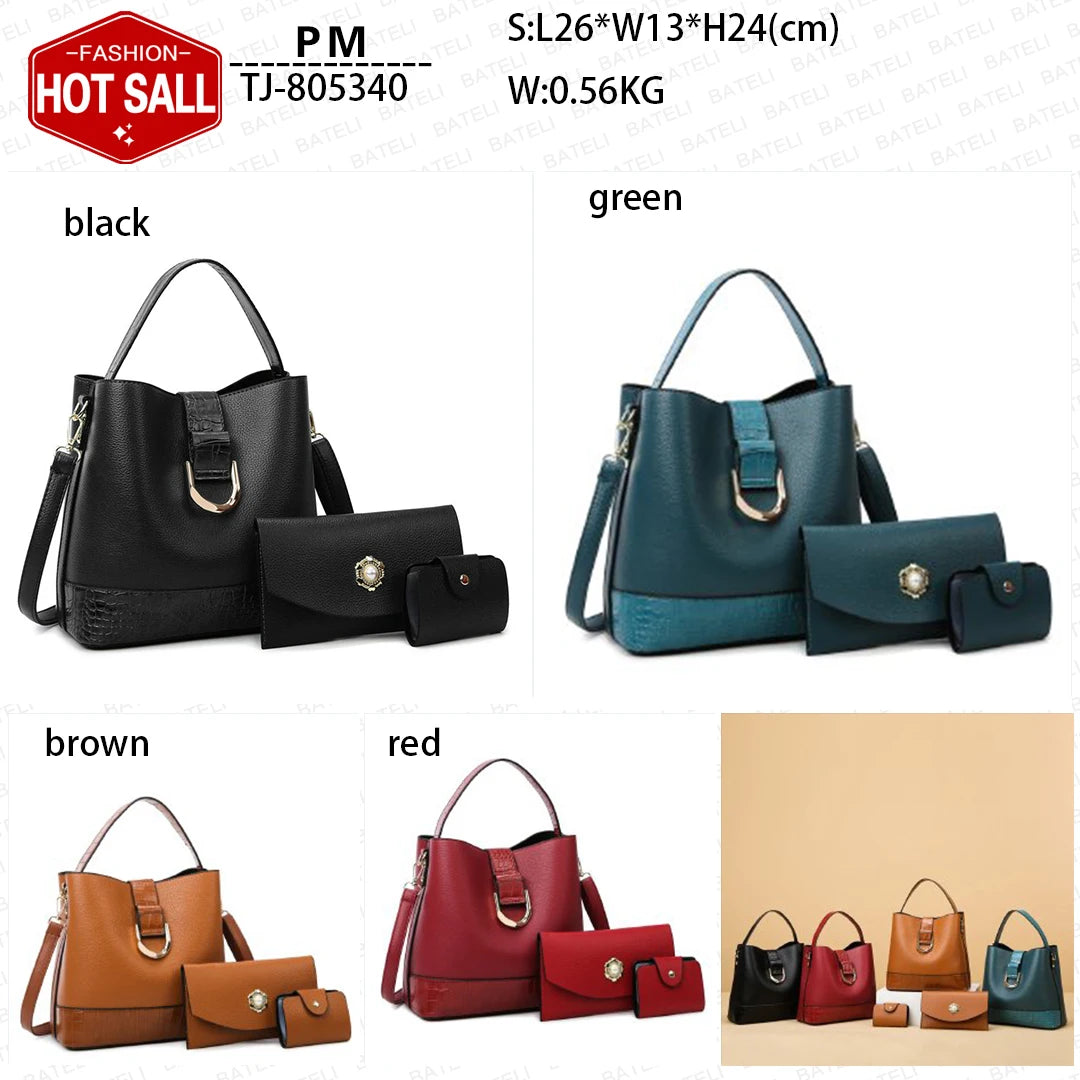2024 New Fashion Four Piece Set Mother Bag Hand Held Water Bucket Bag Multi Piece Set Bag for Woman