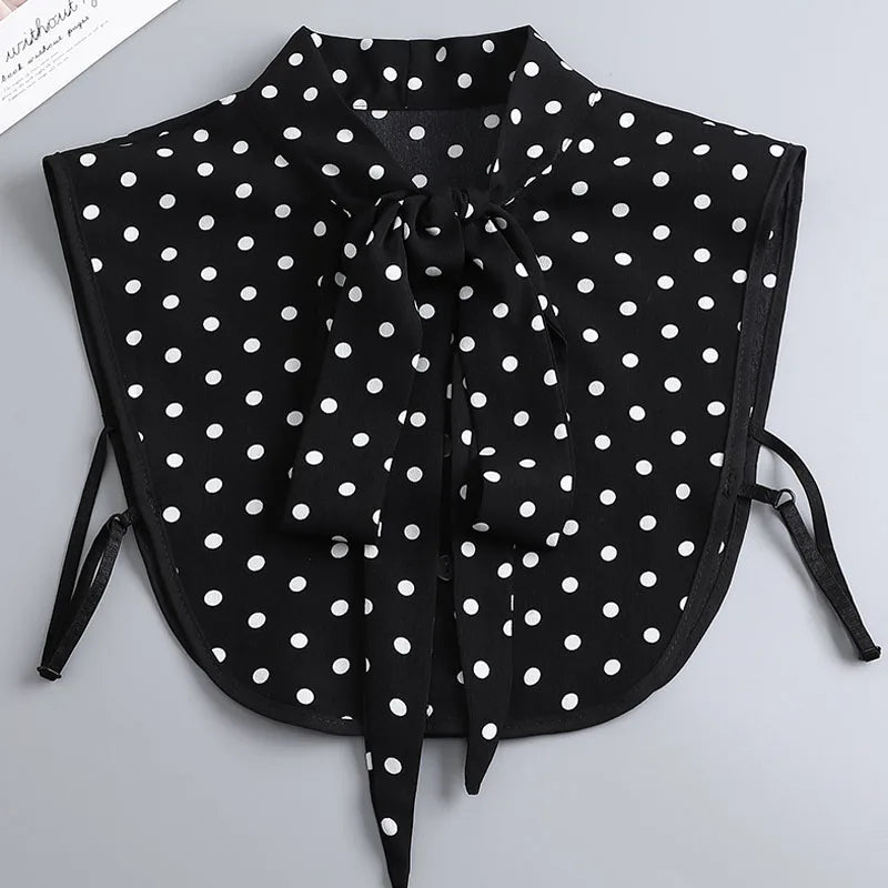 White Fake Collar Shirt Women Shawl Detachable Shirt Collar Lace False Collar Lapel Blouse Women Clothes Accessories Faux Col