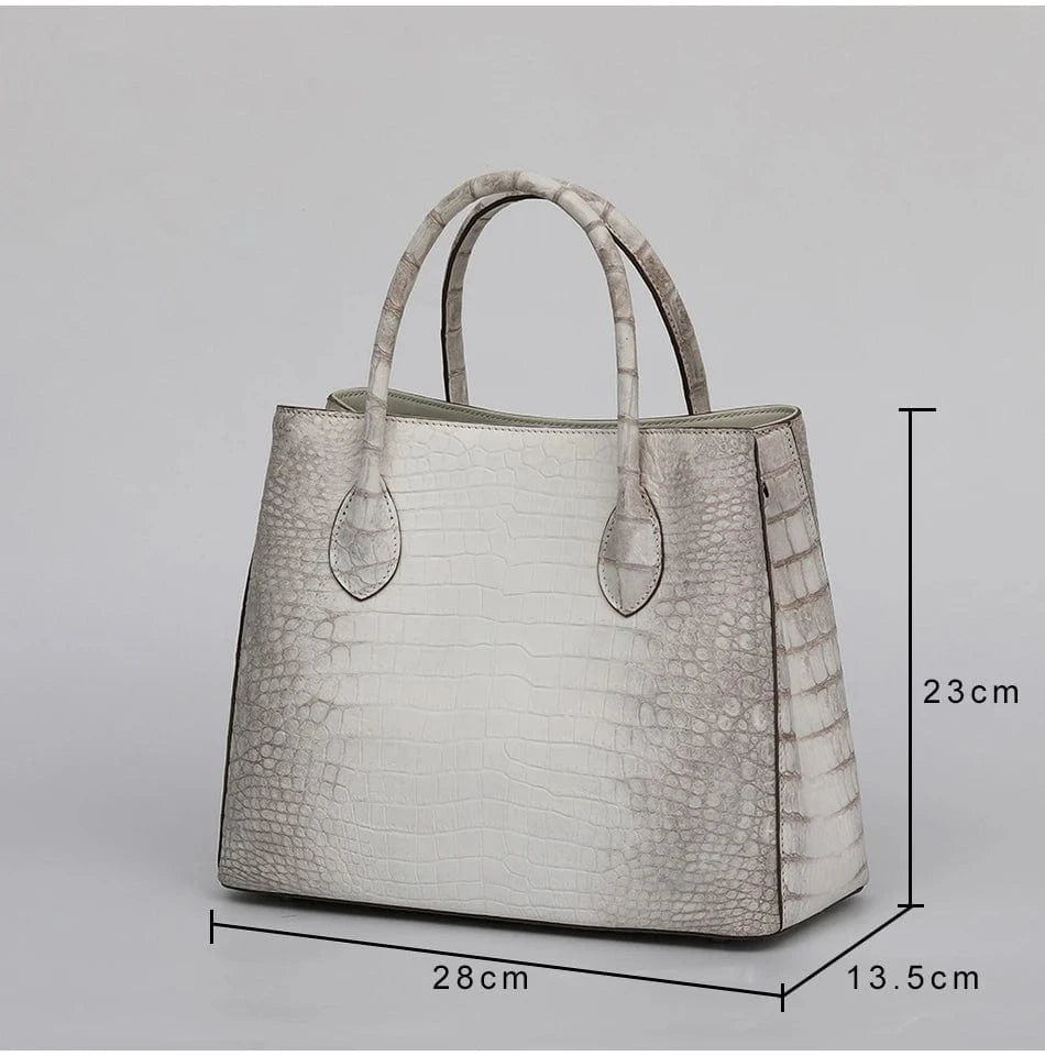 New Crocodile Leather Genuine Leather Women's Bag Luxury Handbag Tote Bag High Quality Fashion Women's Bag