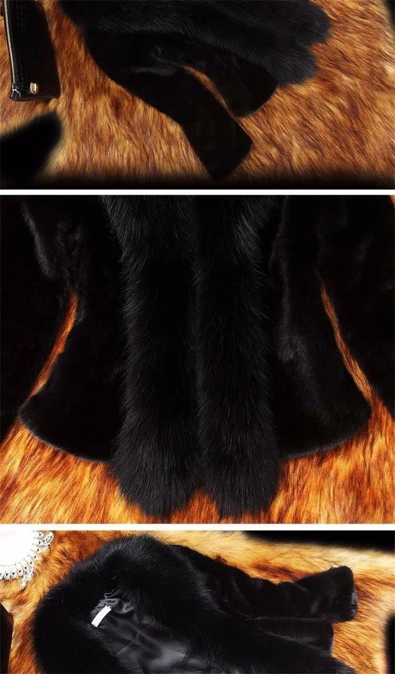White Faux Fur Coat Women's Short Autumn/Winter 2021 New Imitation Fur Fox Fur Collar Slim Jacket Women Clothes Jacket Female