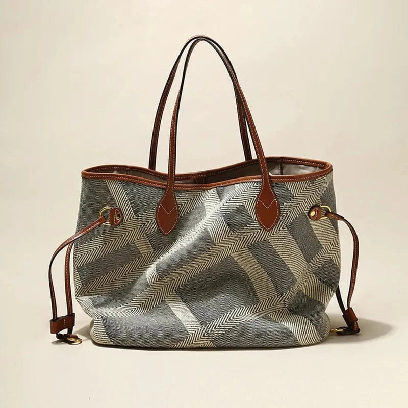 2025 New Casual Fashion Canvas Tote Bag Large Capacity Women's Handbag New Simple Style Travel Bag Fitness Bag