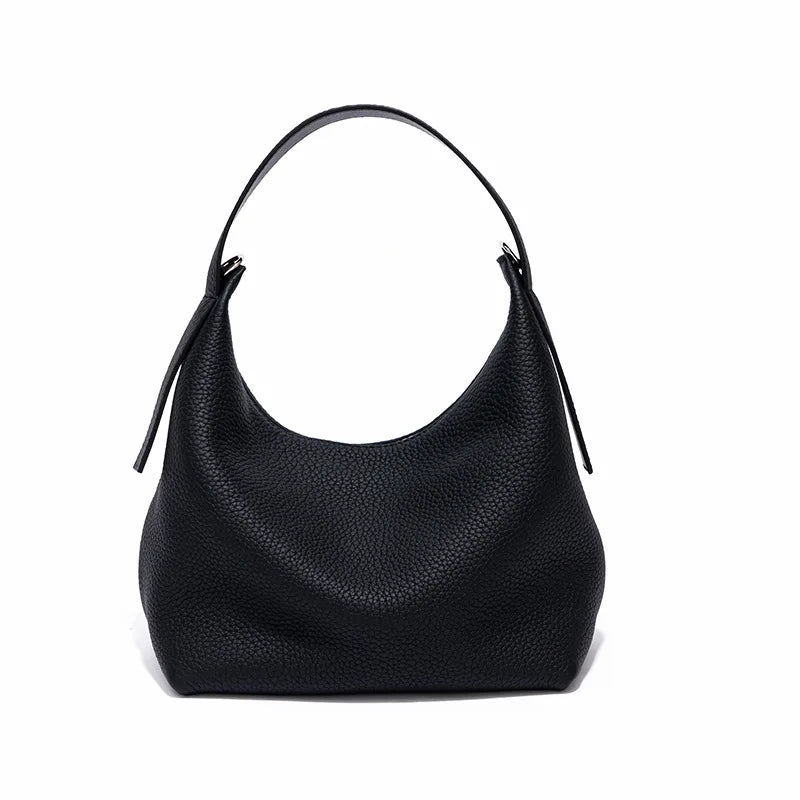 2025 New High-end Vintage Lichee Pattern Genuine Leather Messenger Bag for Women High Quality Casual Women's Handbags