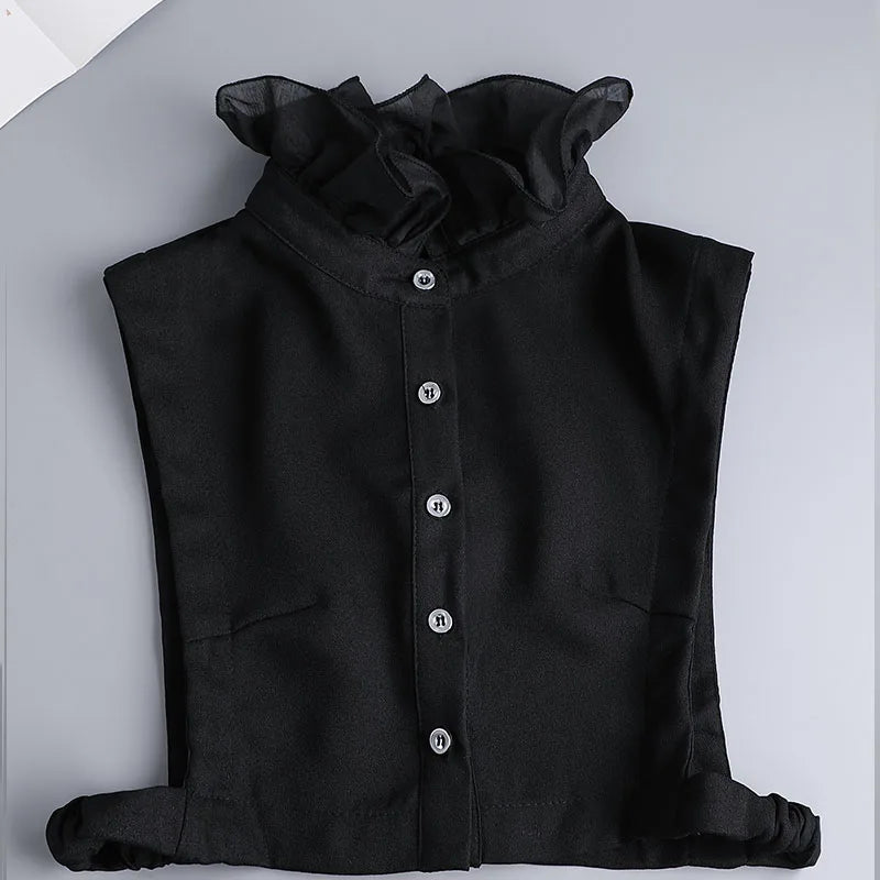 White Fake Collar Shirt Women Shawl Detachable Shirt Collar Lace False Collar Lapel Blouse Women Clothes Accessories Faux Col