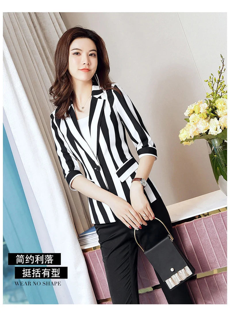 Polka Dot Ssuit Jacket Female Ins Spring Summer 2024 New Korean Thin Section Slim Fashion Print A Buckle Blazer Mother Tide 427