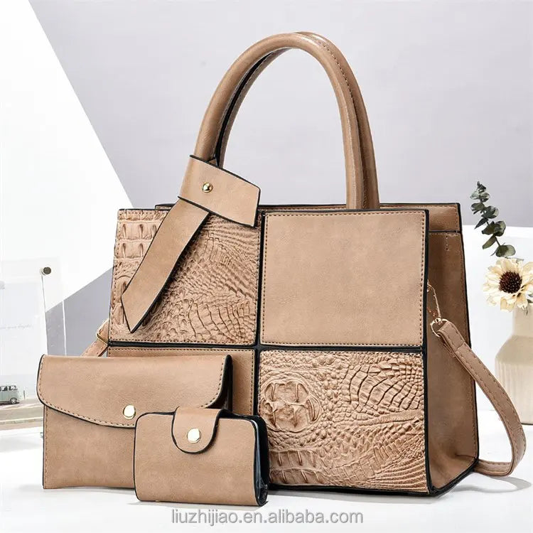 2025 Bag for Women Three Pieces Set Fashion Ladies Handbag Shoulder Large Capacity Bag for Business Versatile Casual Handbag