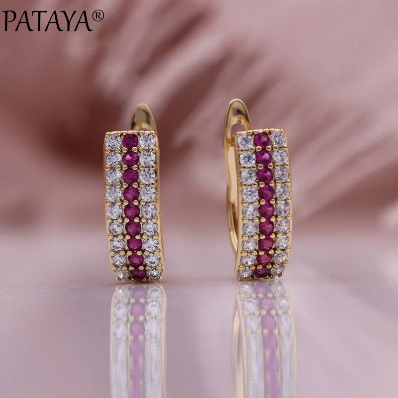 Blue Cubic Zirconia Drop Earrings