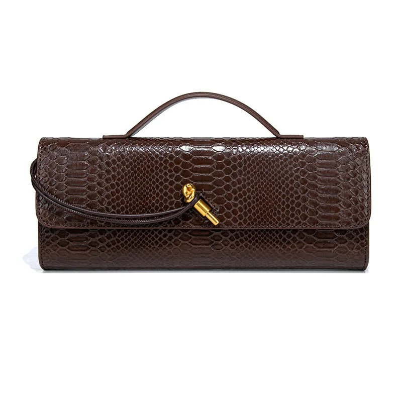 2025 Women's New Waterproof Evening Shoulder Bag with Lock Strap and Two Handles/Closures for Beach Use and Christmas Fashion