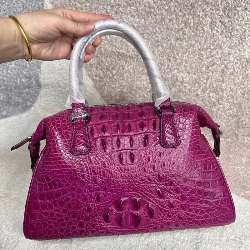 Exotic Genuine Alligator Skin Women's Pillow Purse Authentic Real True Crocodile Leather Lady Handbag Female Cross Shoulder Bag