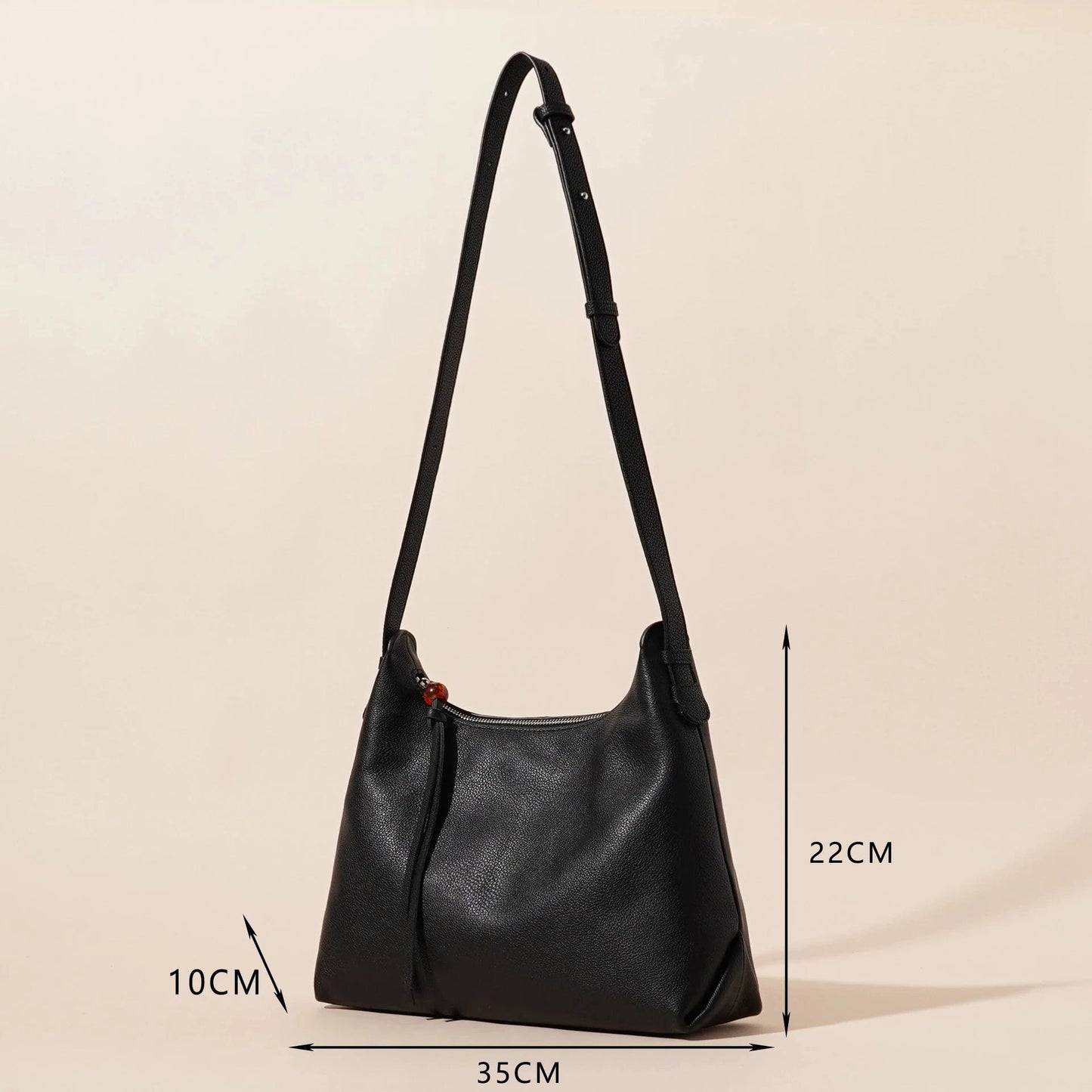 High-End Women's Cowhide Leather Cross-Body Casual Bag Large-Capacity Genuine Leather Waterproof Shoulder Bag for Ladies