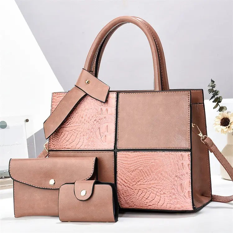 2025 Bag for Women Three Pieces Set Fashion Ladies Handbag Shoulder Large Capacity Bag for Business Versatile Casual Handbag