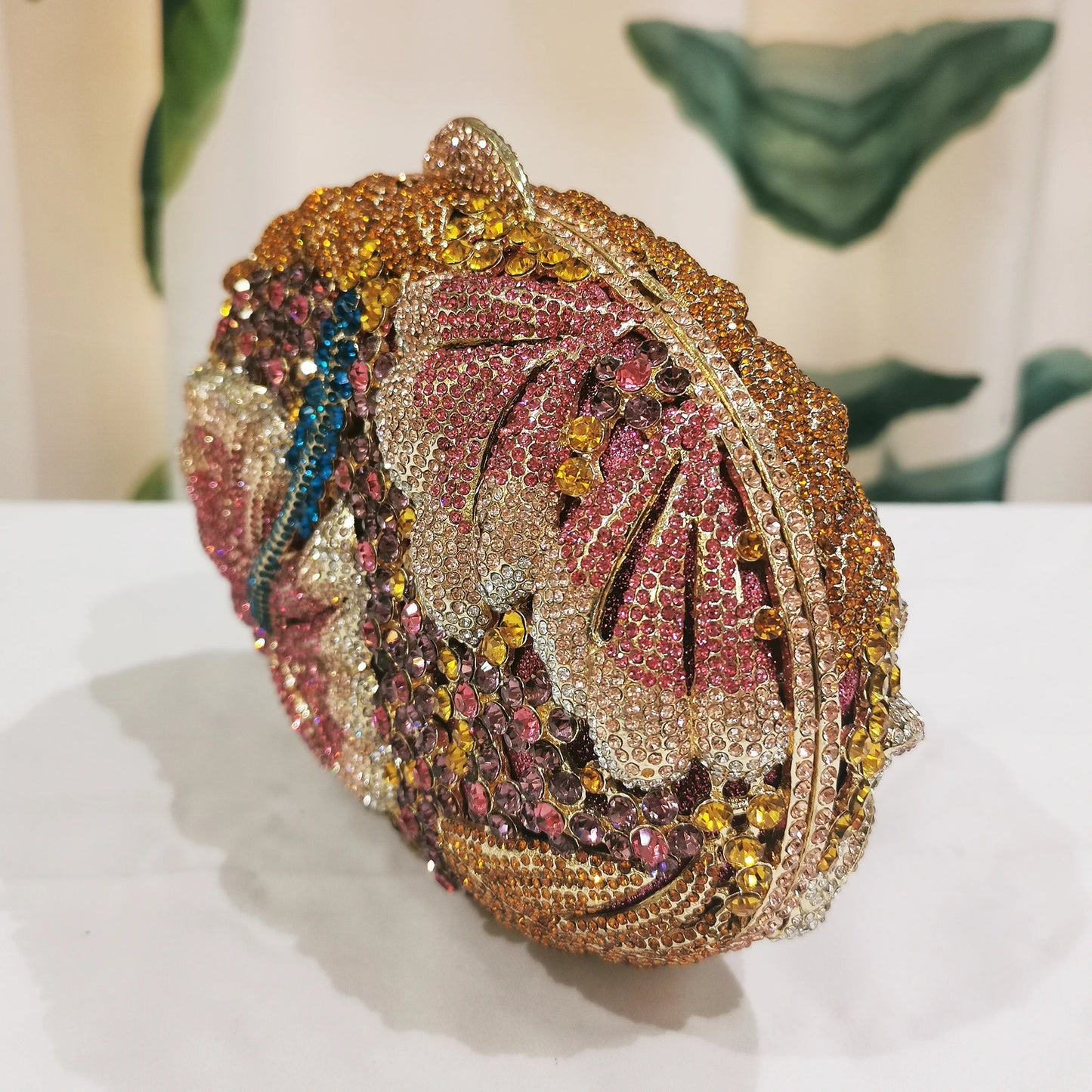 Blue/Yellow/White Multicolored Diamond Crystal Clutch Rhinestone Women Clutches High Quality Phone Wallet Best Party Purse Bag