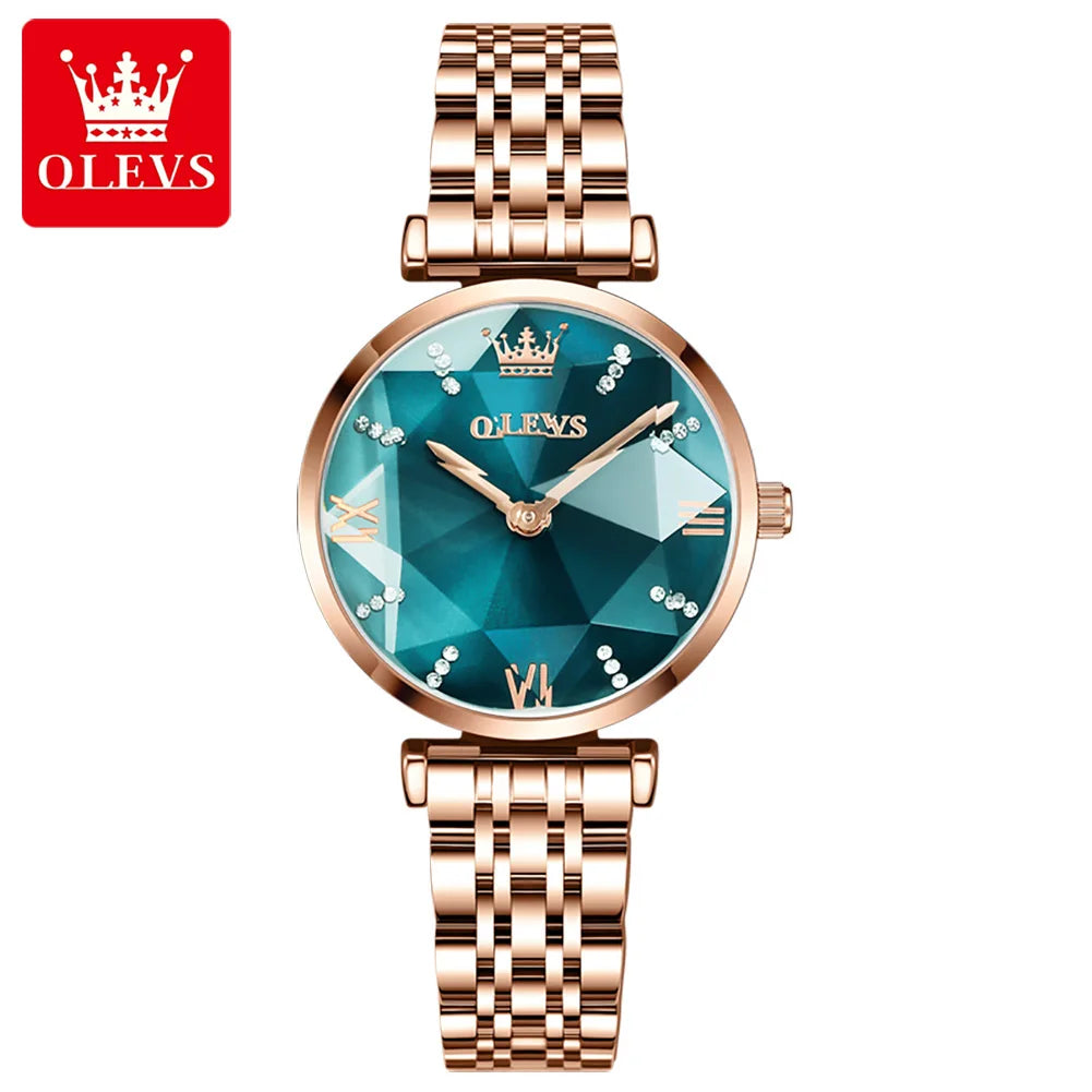OLEVS 6642 Luxury Quartz Watch for Women Ladies New Wristband Fashion Wrist Watch 2025 Hot Sell Fashion Women Watches