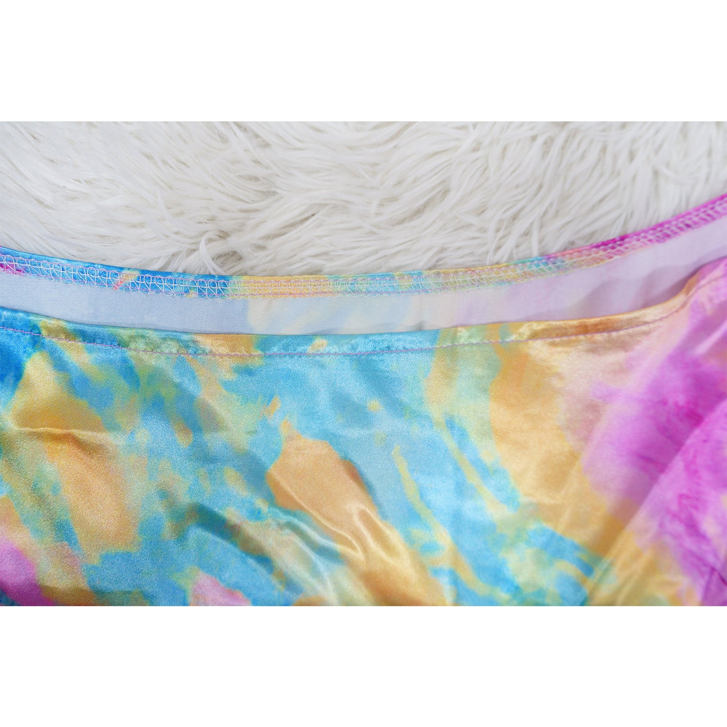 CM.YAYA Women Skew Collar Tie-dye Print Long Dress Summer Streetwear Beach Evening Sexy Night Party Split Maxi Dresses Vestidos