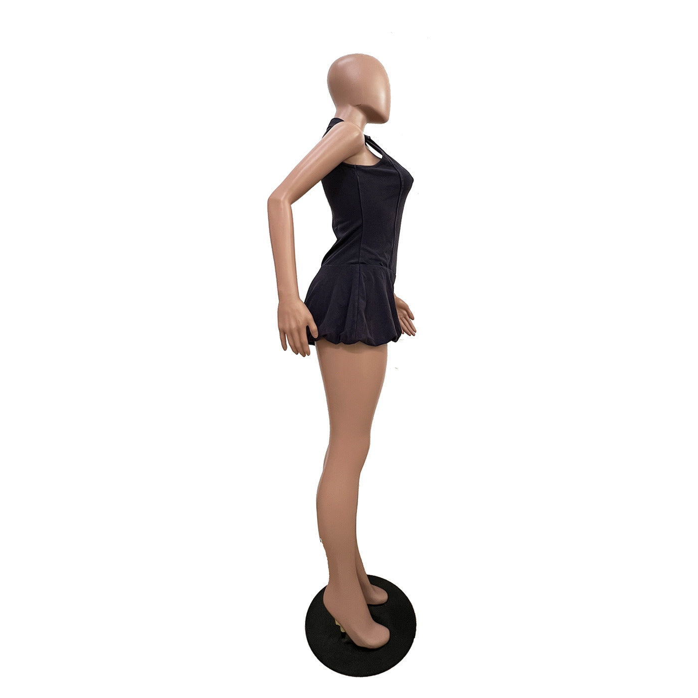 CM.YAYA 2025 Women Sleeveless Knitted Ribbed Patchwork Short Jumpsuit Playsuits Summer Street Elastic Party Romper One Piece Set