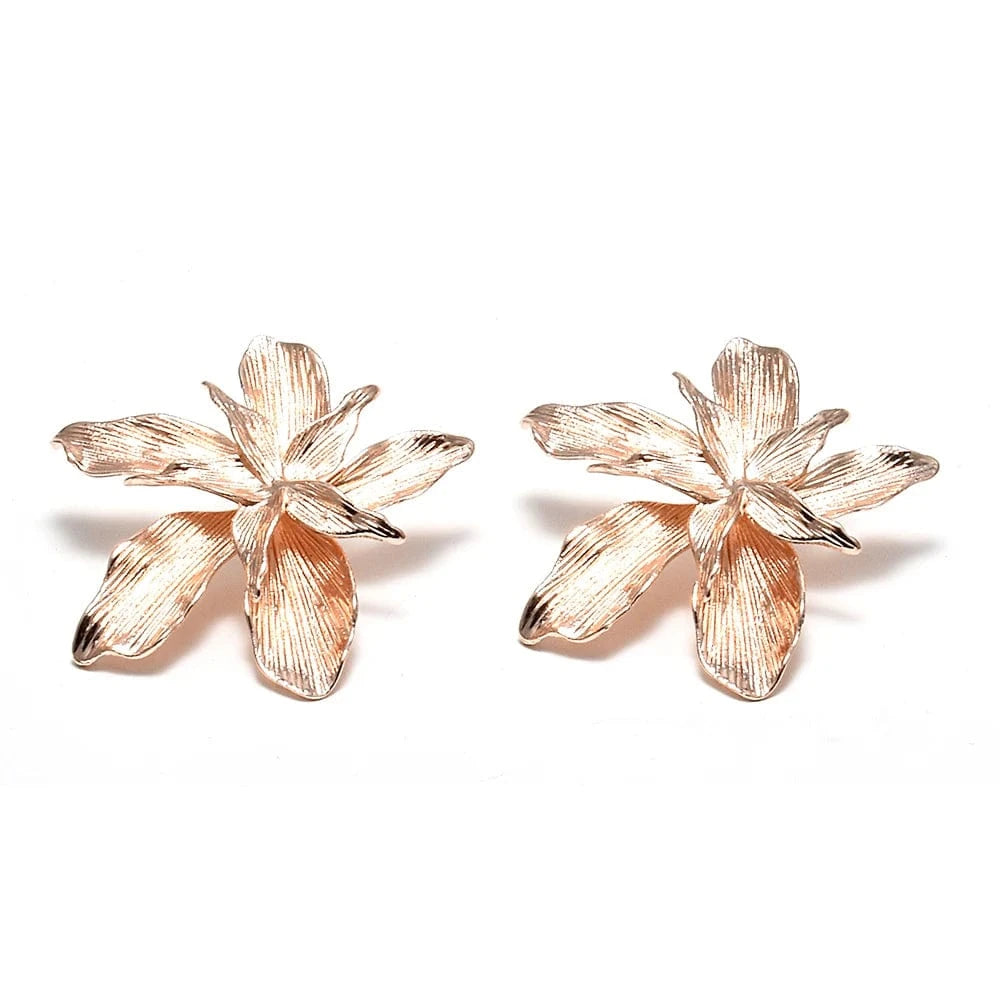Classic Piercing Earring Double Layered Flower Earrings Popular Women's Accessories Wholesale Trendy Jewelry