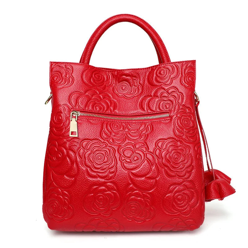 Elegant Camellia Tote Bag With Large Capacity for Women