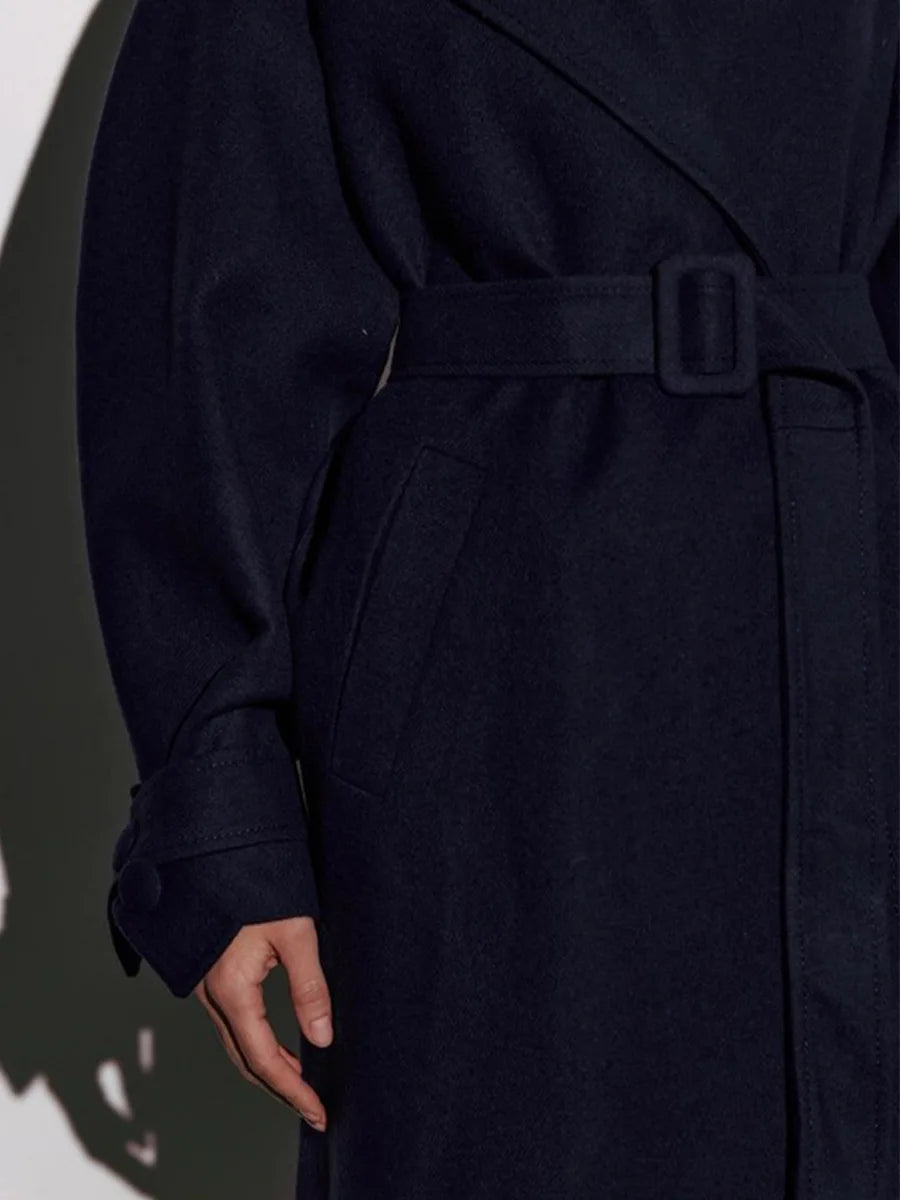 Lace Up Winter Overcoat