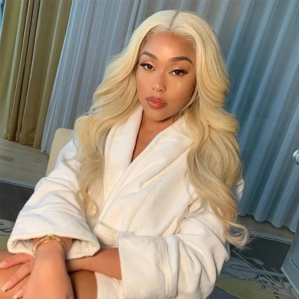Blonde Body Wave Lace Front Wig HD Transparent 13x4 13x6 Frontal Human Hair 613 Pre Plucked Full Frontal Wigs 200% 40 46 Inch