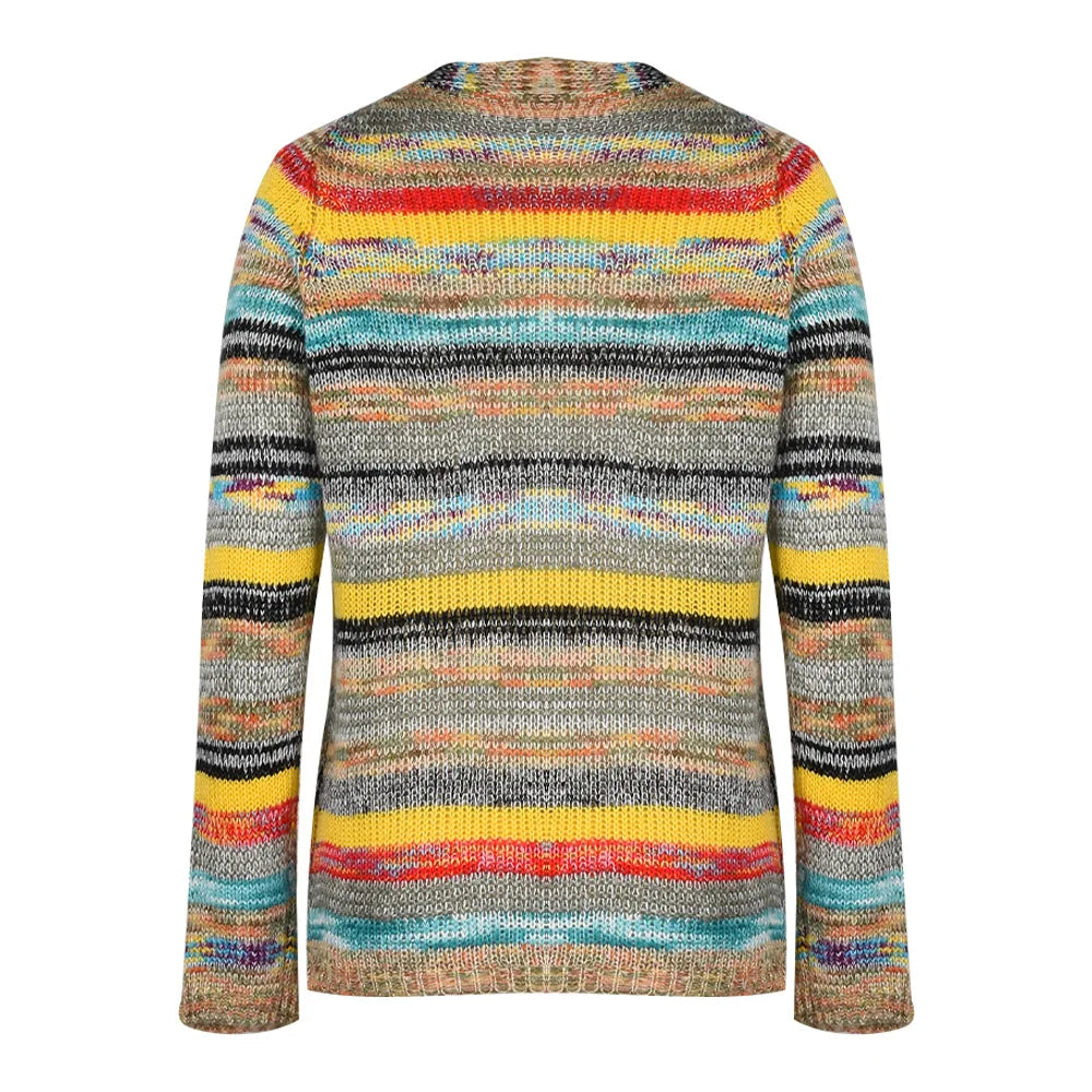 Sweater Knitted Cardigan Thin Loose Jacket For Women Casual Y2k Crop Clothes Elegant Female Clothing Fashion Top