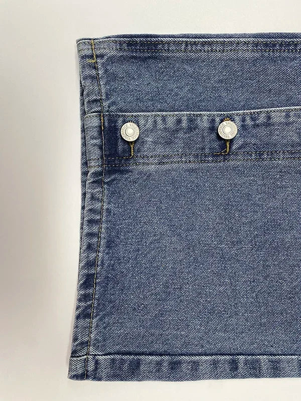 Krisstarsgirls 2025 New Women‘s Baggy Jeans Pants Spring Summer Buttoned Pockets High Waisted Boyfriends Jean Trousers for Woman