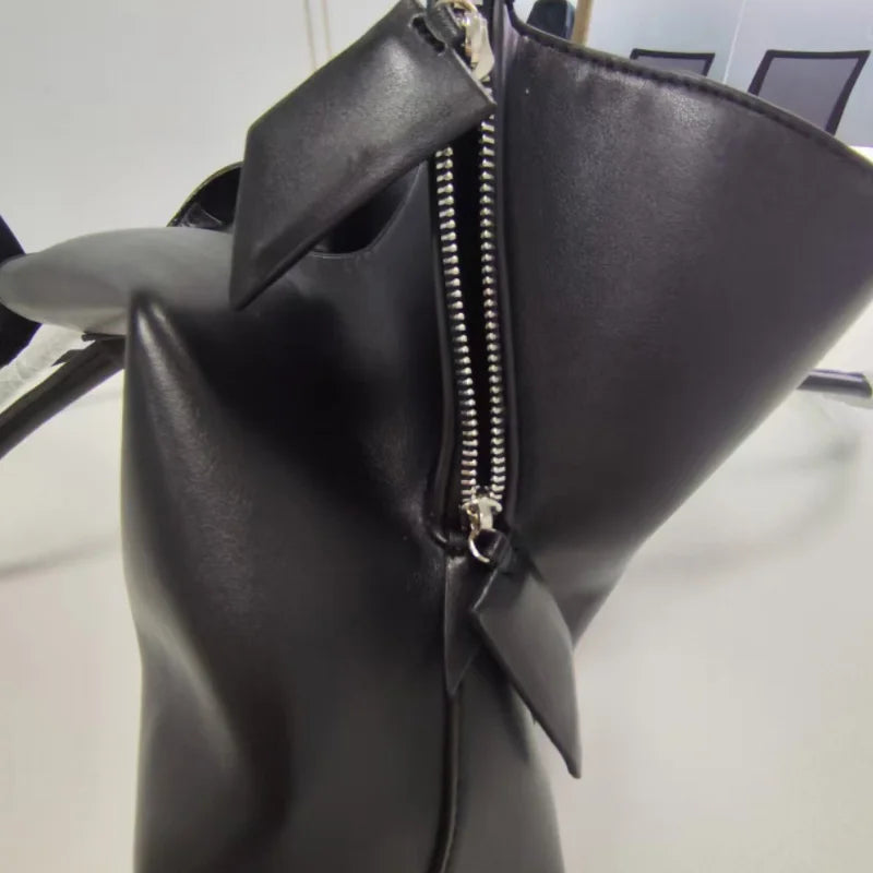 Luxury Brand Design Tote Bag Women's Fashion Irregular High-end Simple Large-capacity Handbag High-quality Leather Shoulder Bag