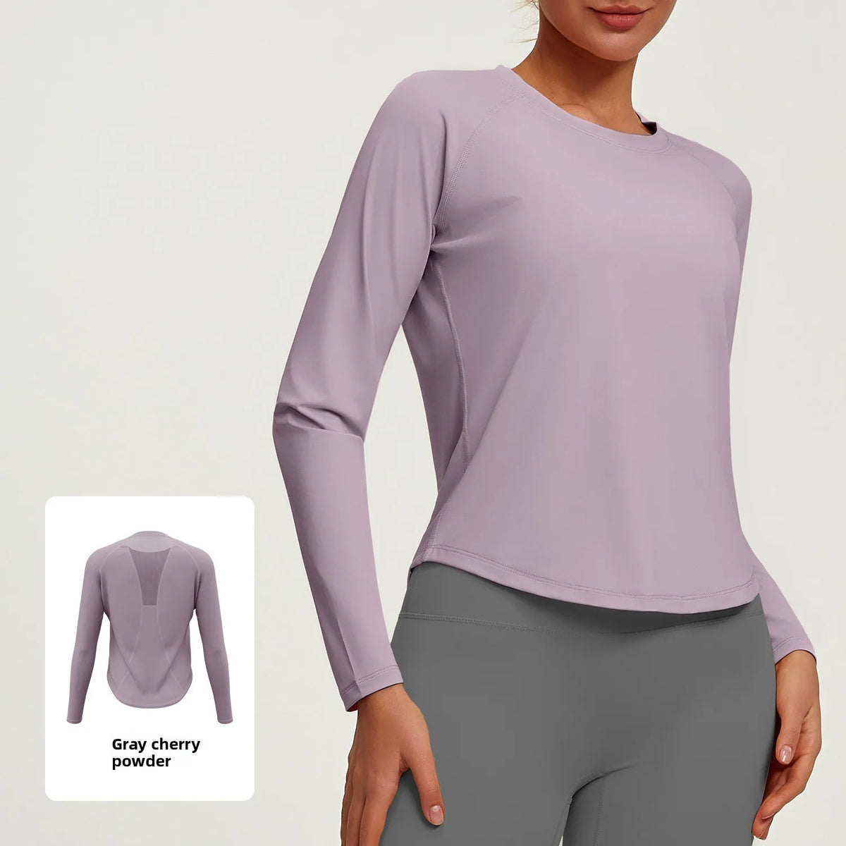 Breathable Loose Mesh Long Sleeve Yoga Top for Women
